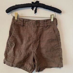 Brandy Melville Amelia Plaid High waist academia shorts 24”